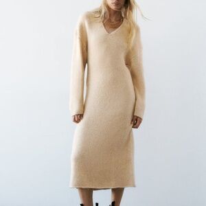 NWT - ZARA "JOIN LIFE" KNIT MIDI DRESS - M